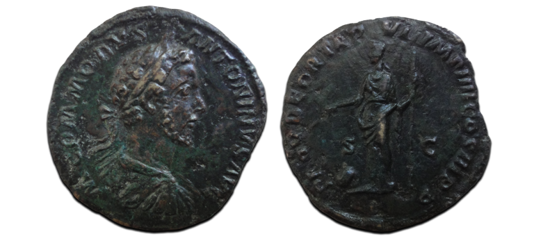 Commodus - Sestertius Providentia (AU2662) Commodus - Sestertius Providentia (AU2662)