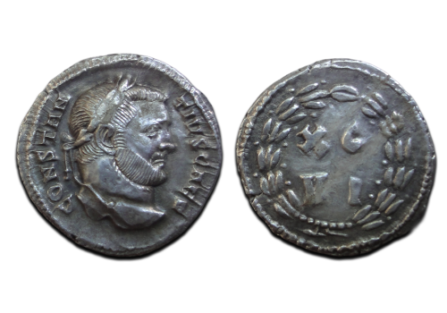 Constantius Chlorus - Argenteus zeer zeldzaam (AU2664)