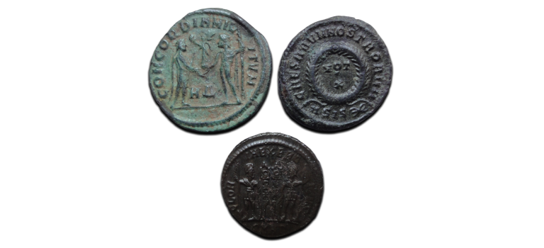 3 roman coins (AU2667)