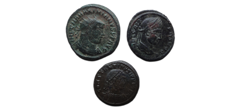 3 roman coins (AU2667)