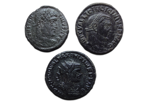 3  romeinse munten (AU2668)