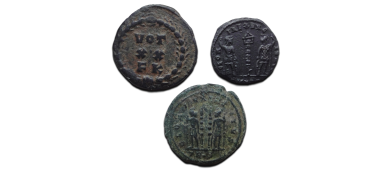 3 romeinse munten (AU2669) 3 romeinse munten (AU2669)