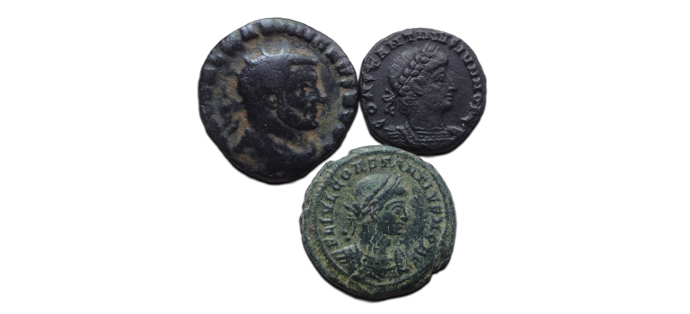 3 romeinse munten (AU2669) 3 romeinse munten (AU2669)