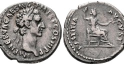 Nerva - denarius IVSTITIA  (AU2686)