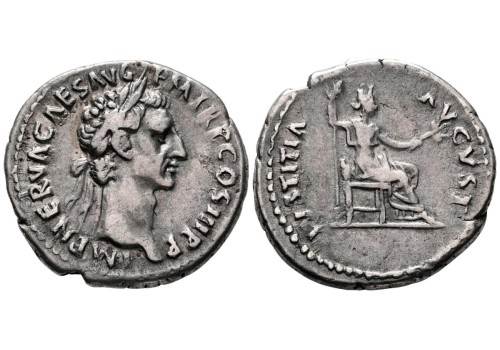 Nerva - denarius IVSTITIA (AU2686) Nerva - denarius IVSTITIA (AU2686)