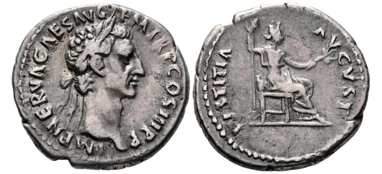 Nerva - denarius IVSTITIA (AU2686) Nerva - denarius IVSTITIA (AU2686)