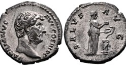 Hadrianus  - SALUS AVG schaars  (AU2687)