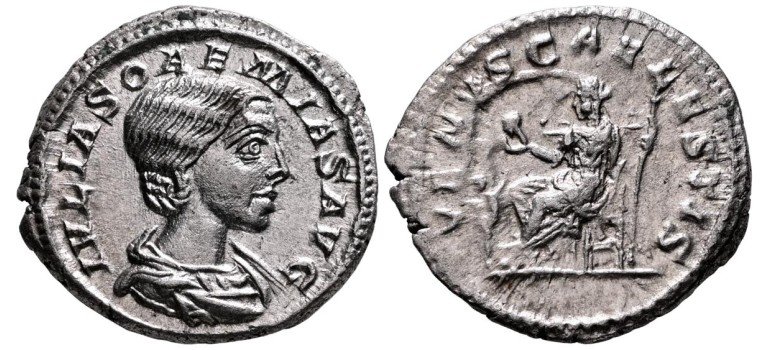 Julia Soaemias - VENUS CAELESTIS denarius (AU2690) Julia Soaemias - VENUS CAELESTIS denarius (AU2690)