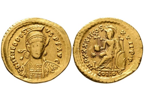 Theodosius II - SOLIDUS GOLD Constantinopolis (AU2694) Theodosius II - SOLIDUS GOLD Constantinopolis (AU2694)
