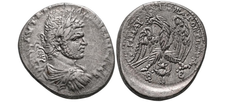 Caracalla - Tetradrachme adelaar! (AU2697) Caracalla - Tetradrachme adelaar! (AU2697)
