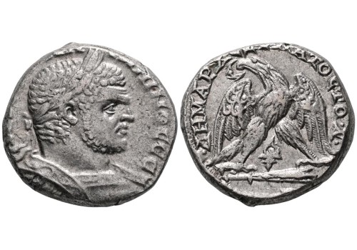 Caracalla - Tetradrachme adelaar Tyrus! (AU2698) Caracalla - Tetradrachme adelaar Tyrus! (AU2698)