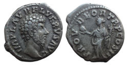 Lucius Verus - denarius Providentia (AU2625)
