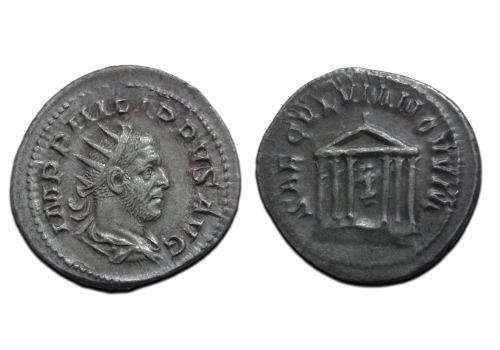 Philippus I - TEMPEL 1000 jaar ROME (D25117) Philippus I - TEMPEL 1000 jaar ROME (D25117)