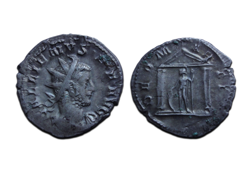 Gallienus -  DEO MARTI Tempel schaars (D25124)
