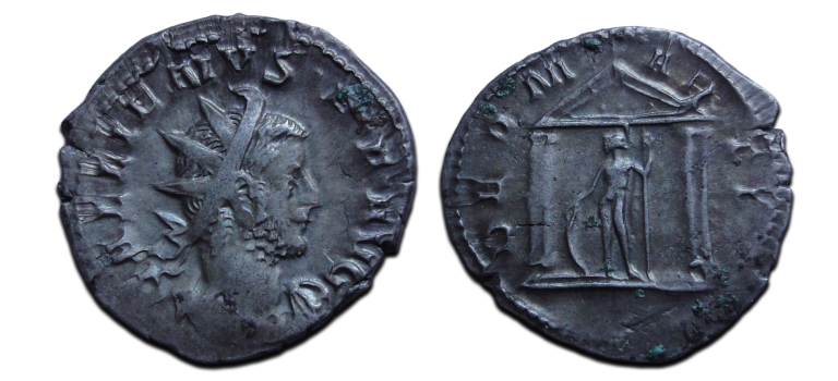 Gallienus - DEO MARTI temple  scarce (D25124)