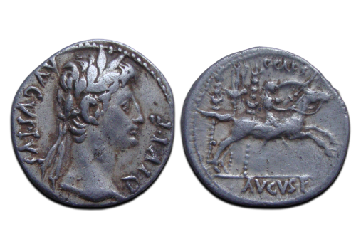 Augustus - denarius Caius on a horse (D2526) Augustus - denarius Caius on a horse (D2526)