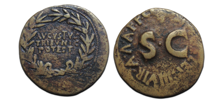 Augustus -  TRIBVNIC POSTEST Cassius Celer 16 BC (D2538)