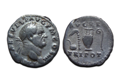 Vespasianus  - denarius AVGVR TRIPOT (D2557)