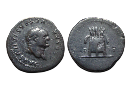 Vespasianus  - Modius  denarius (D2595)