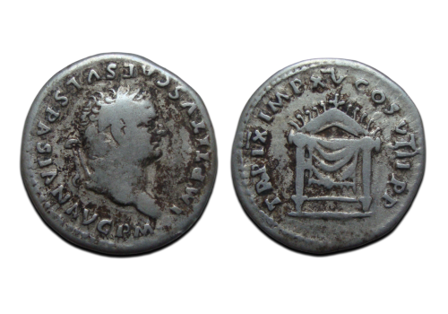 Titus - denarius draped throne (D2560) Titus - denarius draped throne (D2560)
