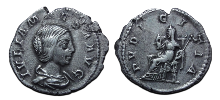 Julia Maesa denarius PVDICITIA (D2572)