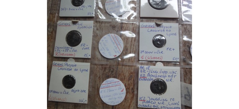 Aanbieding - verzameling Griekse munten (JUL2652)