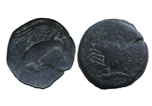 Griekse munten - Sicilië Akragas adelaar en krab (F25100) Griekse munten - Sicilië Akragas adelaar en krab (F25100)
