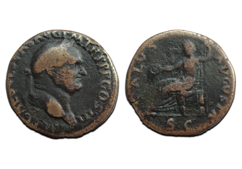 Vespasianus  - Salvs sestertius (F25105)