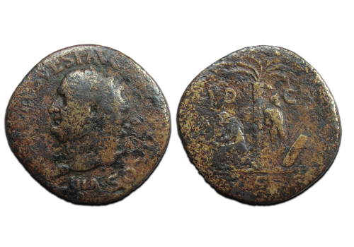 Titus - Sestertius JUDAEA CAPTA very rare (F25111) Titus - Sestertius JUDAEA CAPTA very rare (F25111)