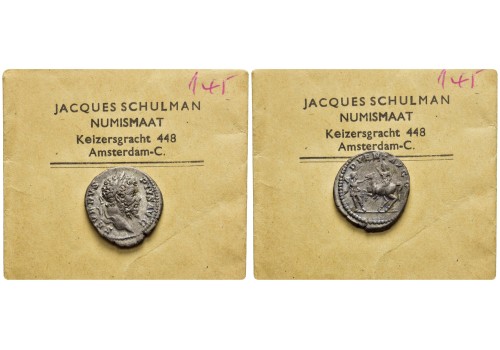 Septimius Severus - Keizer op paard met soldaat schaars (JA25113)