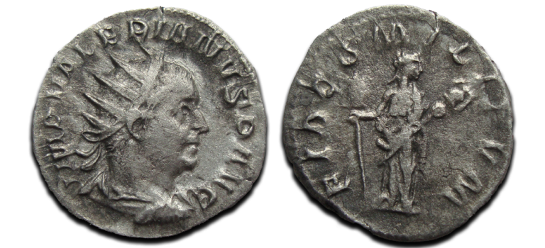 Valerianus I - FIDES Viminacium MOOIE KOP! (F2537) Valerianus I - FIDES Viminacium MOOIE KOP! (F2537)