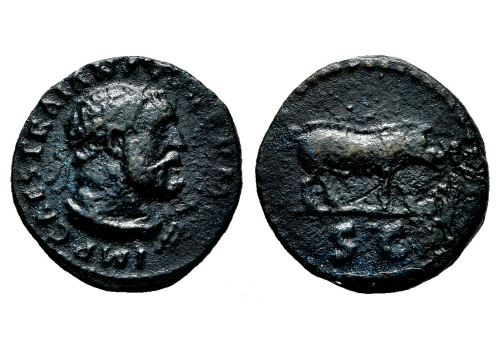 Trajanus- quadrans Hercules met everzwijn (F26103)