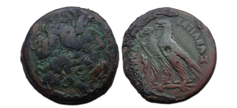 Griekse munten  - Ptolemaeus V farao van Egypte, zware munt!   (ME2470)
