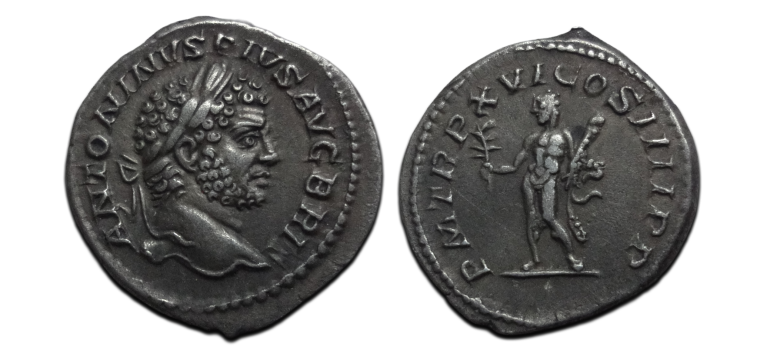 Caracalla -  Denarius Hercules (F26132)