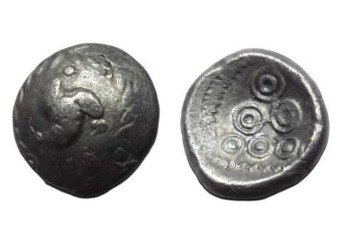 KELTISCHE MUNTEN - Regenboogschoteltje (F26142)