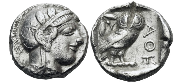 ATHENIAN OWL - Greek Tetradrachm (F26143)