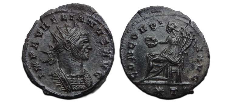 Aurelianus -  CONCORDIA Siscia  Prachtig (F2616)