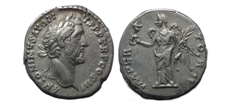 Antoninus Pius - Victory denarius (F2625) Antoninus Pius - Victory denarius (F2625)