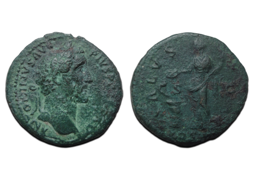 Antoninus Pius-  SALVS AVG As (F2627)