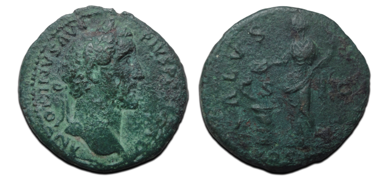 Antoninus Pius-  SALVS AVG As (F2627)