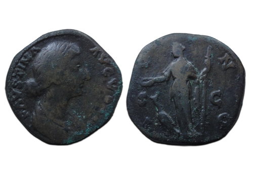 Faustina jr - IVNO sestertius  (F2660)