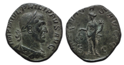 Philippus I - sestertius AEQUITAS PRACHTIG (F2697)