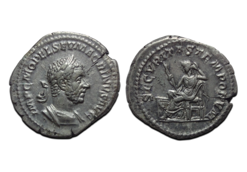 Macrinus - SECURITAS denarius (F2698)