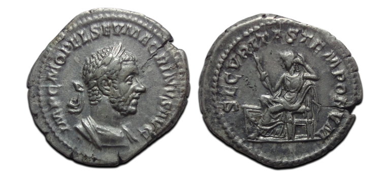 Macrinus - SECURITAS denarius (F2698)