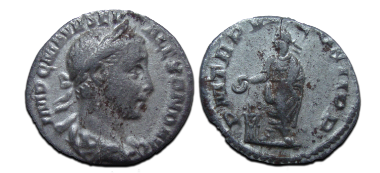 Severus Alexander - denarius Offerende keizer (JA25105)