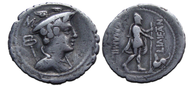 Roman republic - denarius Lametanus Ulysses (JA25132)