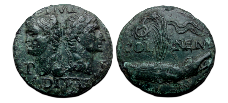 Augustus and Agrippa AS crocodile (JA263)