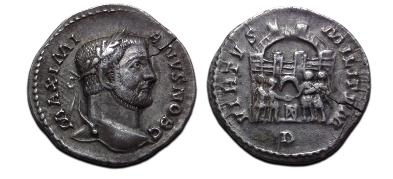 Galerius - Zilveren argenteus (JA26101) Galerius - Zilveren argenteus (JA26101)