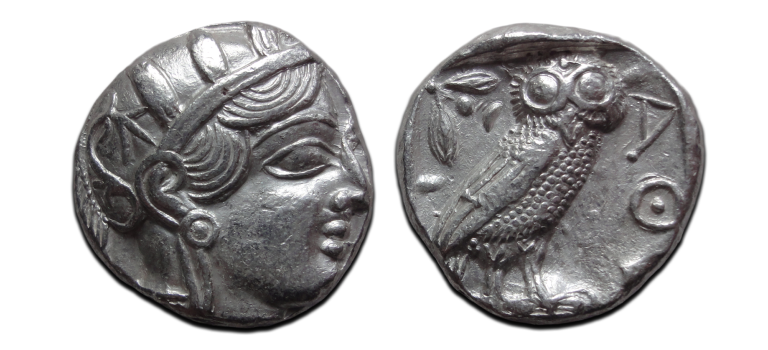 ATHENIAN OWL - Greek Tetradrachm (JA26104)