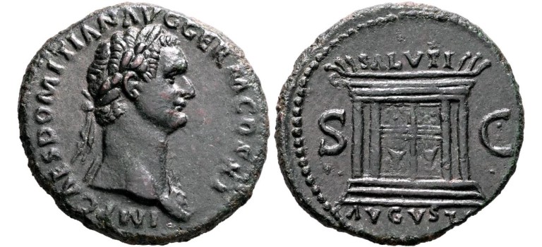 Domitianus - As Altar scarce (JA26109)